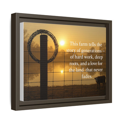 Generations of Farm Life- Rustic Canvas Wall Art