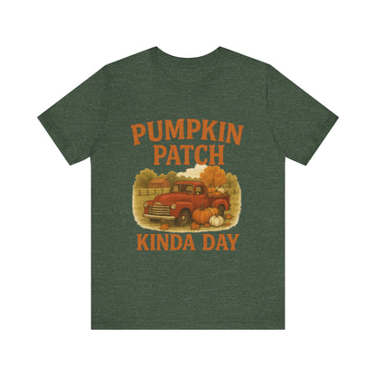 Pumpkin Patch Kinda Day Tee – Vintage Truck & Fall Pumpkins Graphic Shirt
