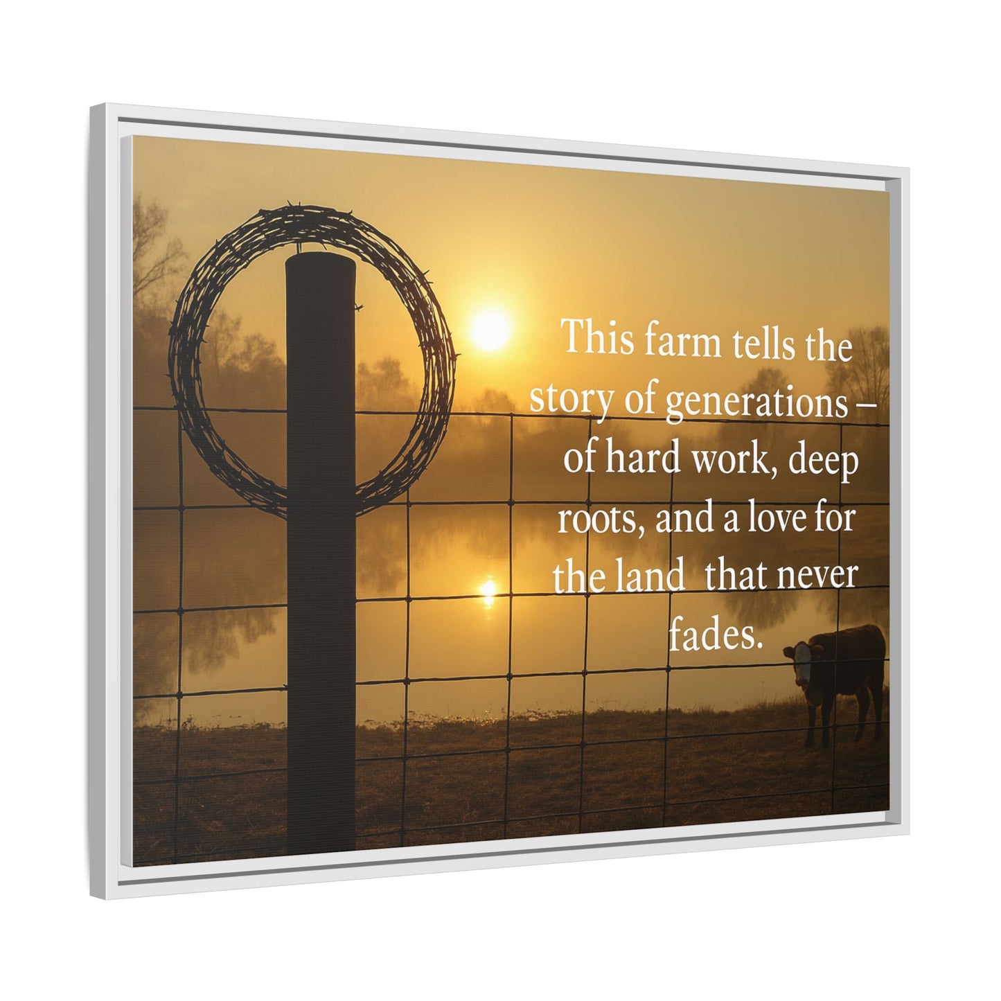 Generations of Farm Life- Rustic Canvas Wall Art