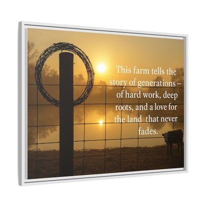 Generations of Farm Life- Rustic Canvas Wall Art