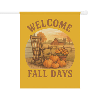 Welcome Fall Days Garden Banner
