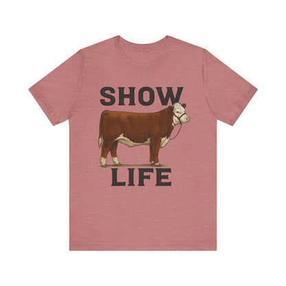 Show Life Hereford Cow Tee