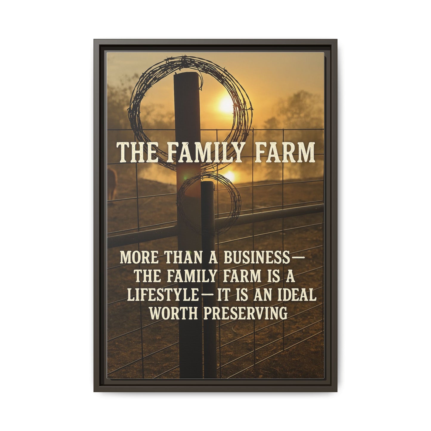 The Family Farm- Rustic Canvas Wall Art