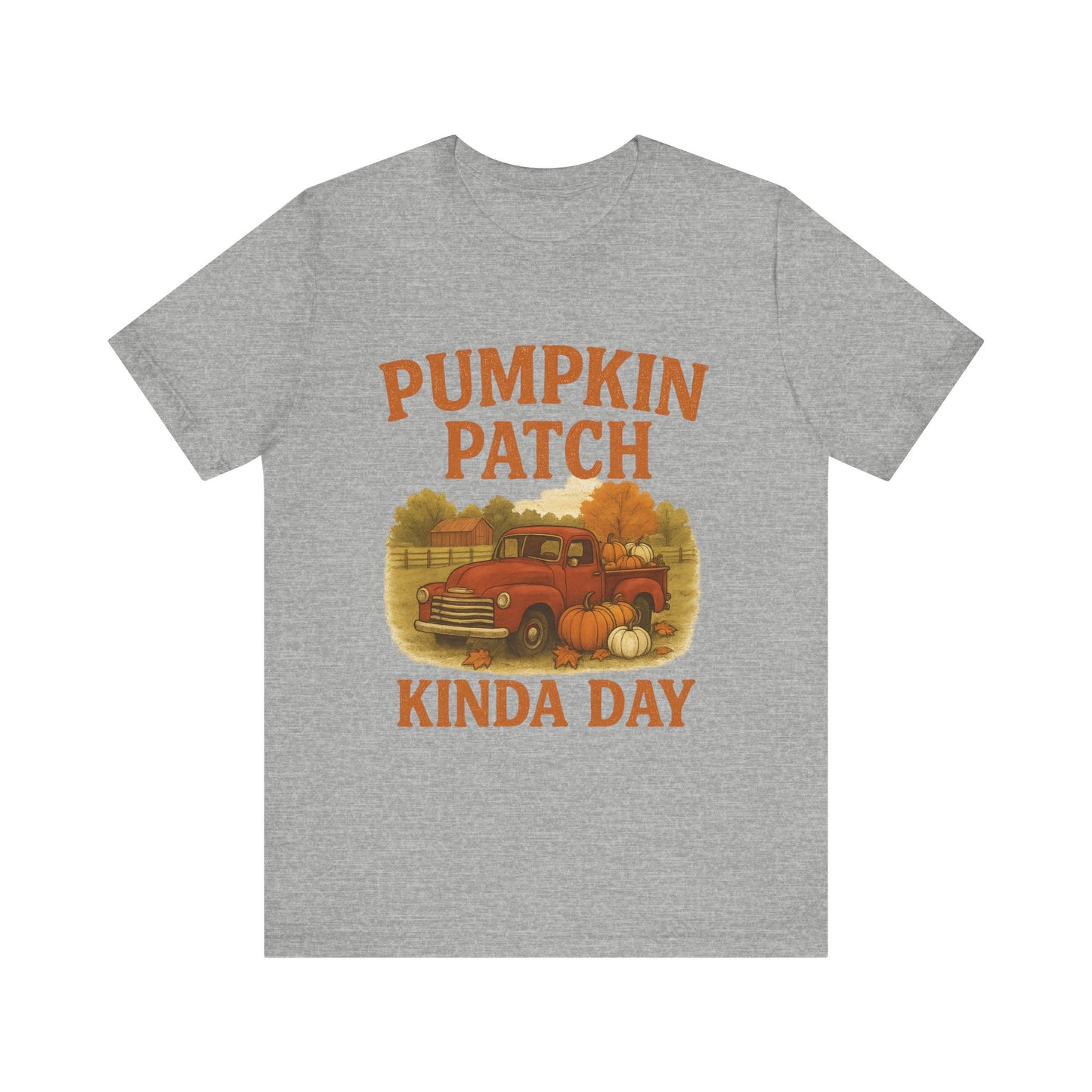 Pumpkin Patch Kinda Day Tee – Vintage Truck & Fall Pumpkins Graphic Shirt