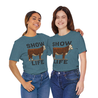 Show Life Hereford Cow Tee