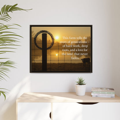 Generations of Farm Life- Rustic Canvas Wall Art