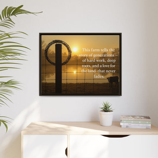 Generations of Farm Life- Rustic Canvas Wall Art