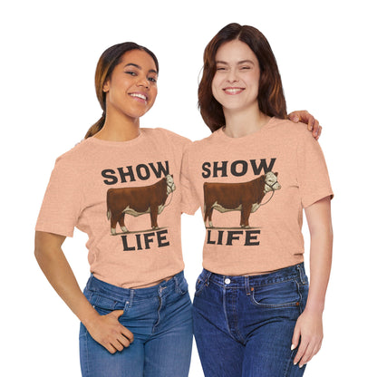 Show Life Hereford Cow Tee