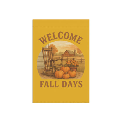 Welcome Fall Days Garden Banner