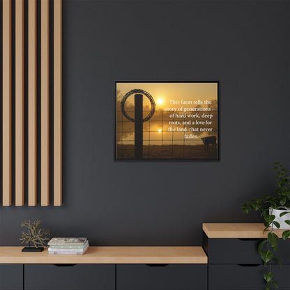 Generations of Farm Life- Rustic Canvas Wall Art