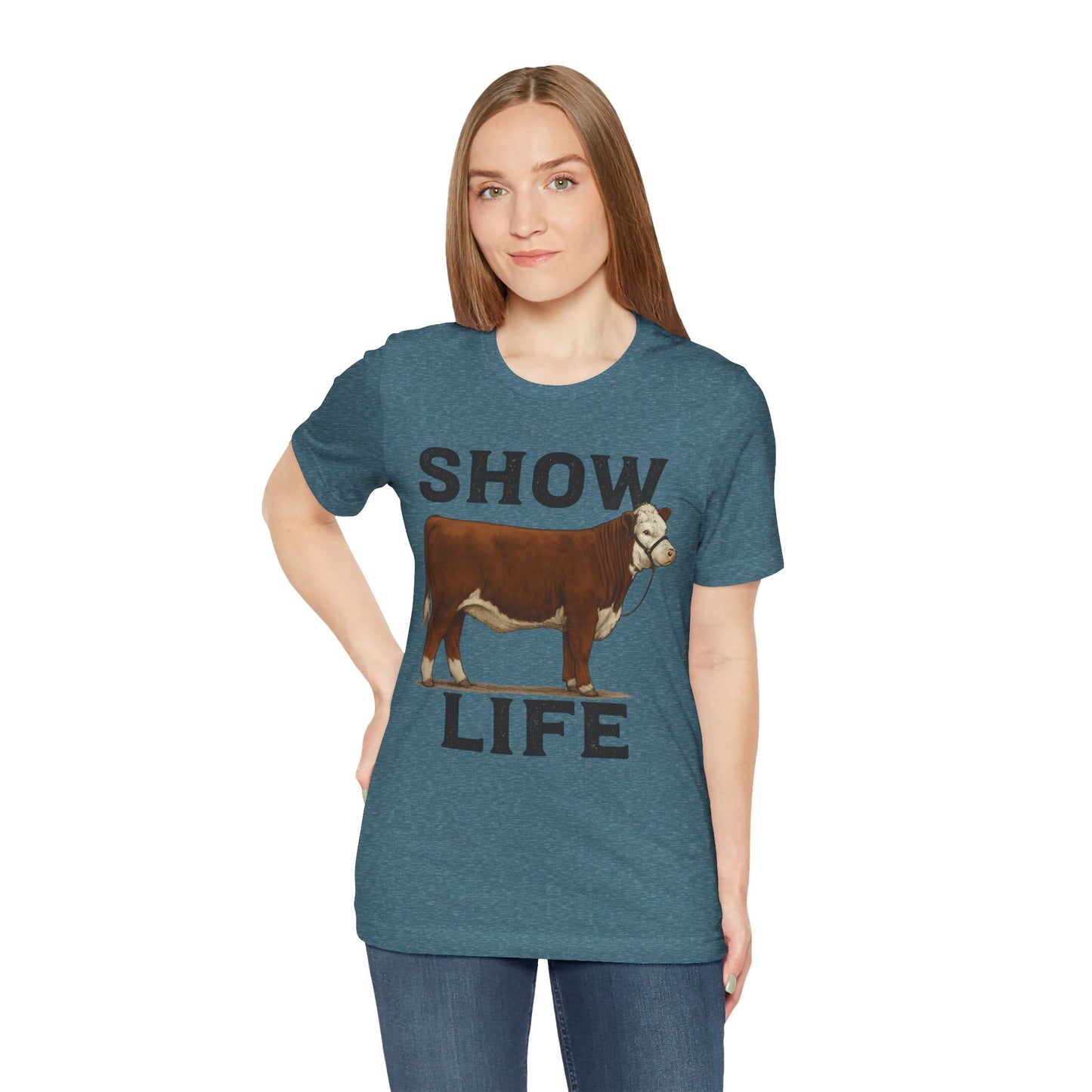 Show Life Hereford Cow Tee