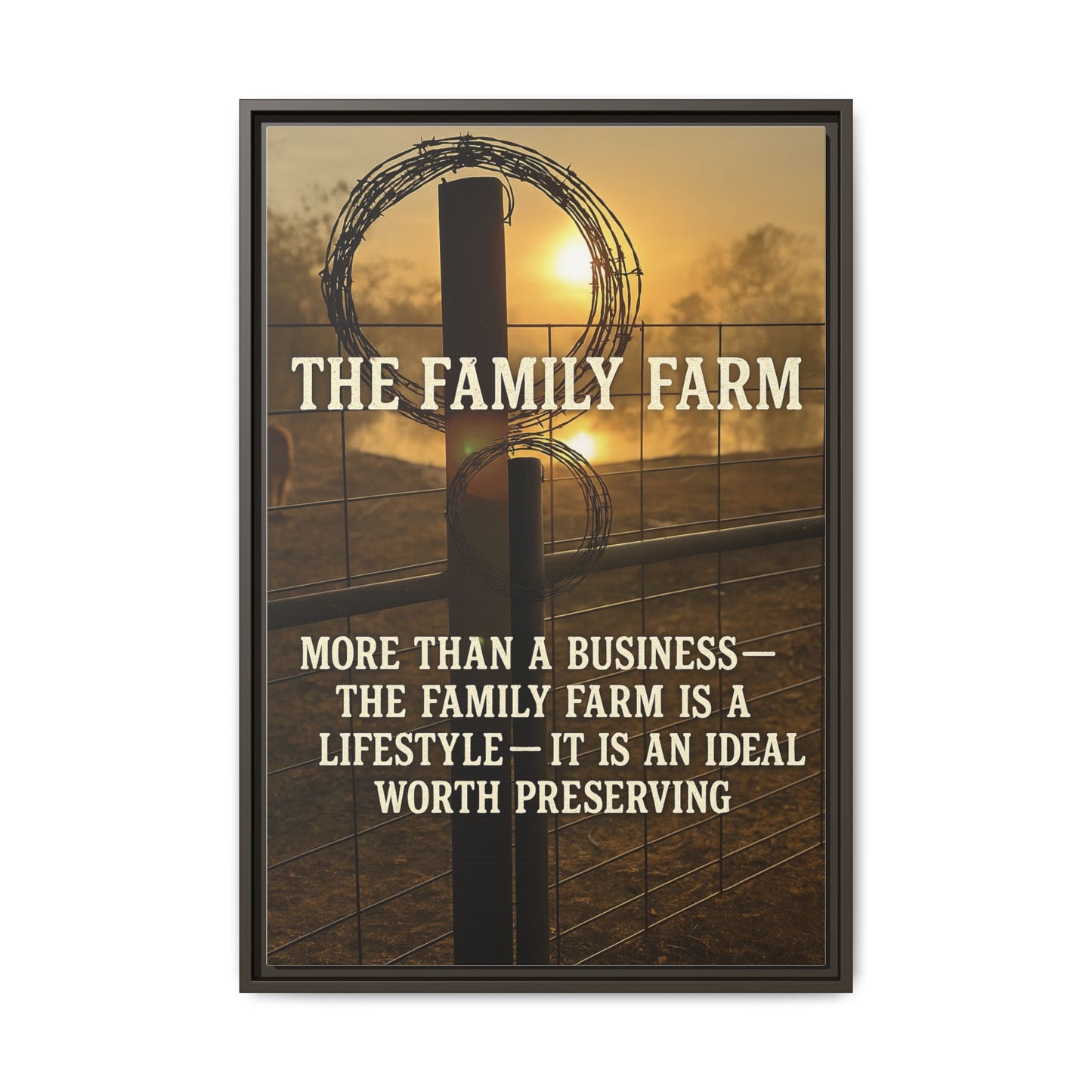 The Family Farm- Rustic Canvas Wall Art