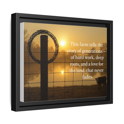 Generations of Farm Life- Rustic Canvas Wall Art