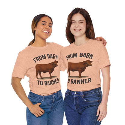 From Barn to Banner Red Angus Tee