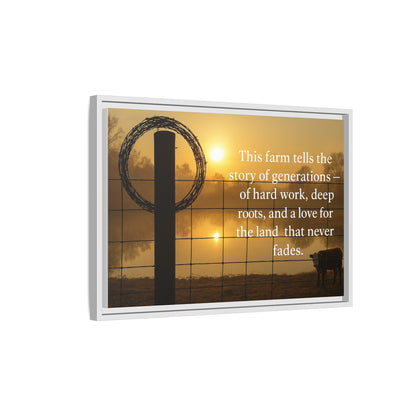 Generations of Farm Life- Rustic Canvas Wall Art