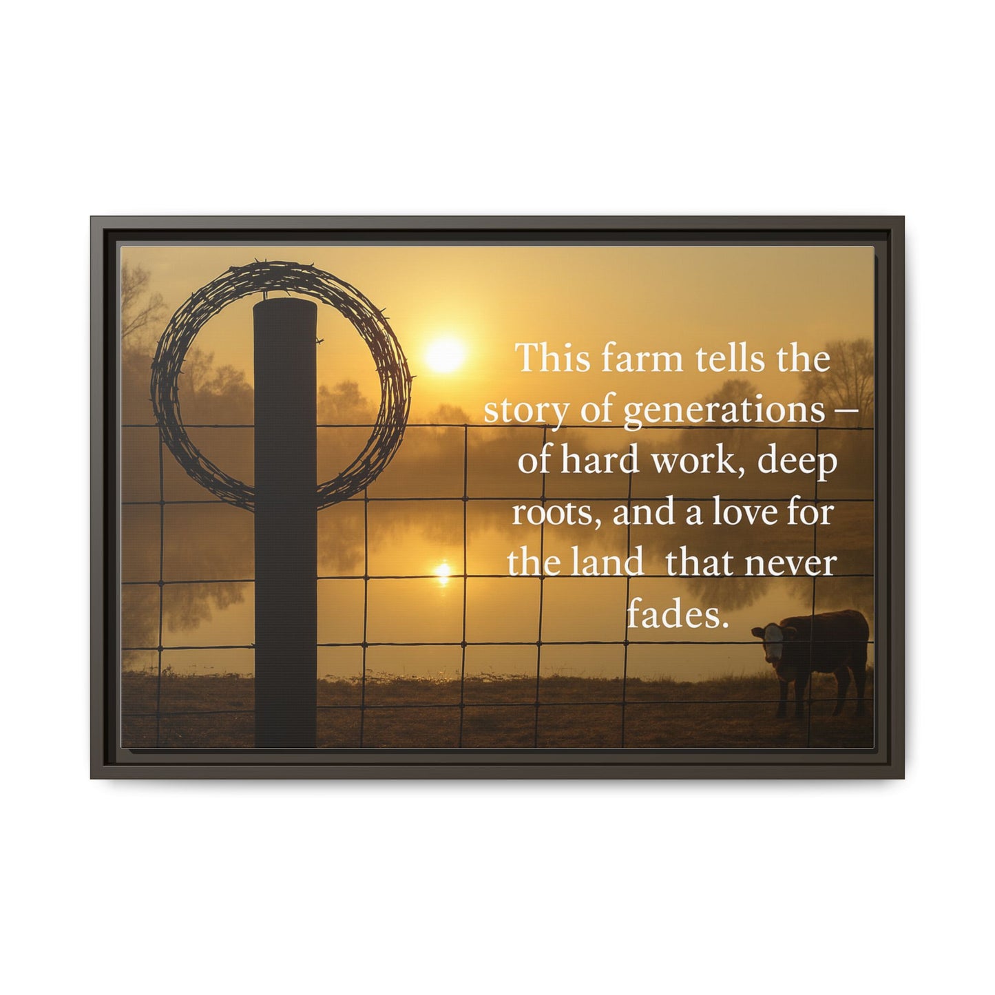 Generations of Farm Life- Rustic Canvas Wall Art