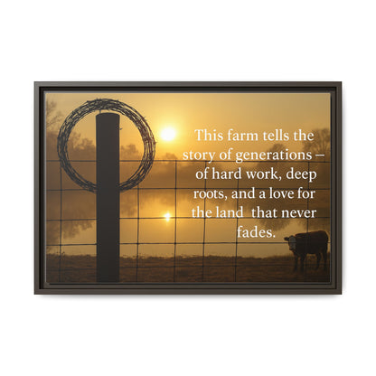Generations of Farm Life- Rustic Canvas Wall Art